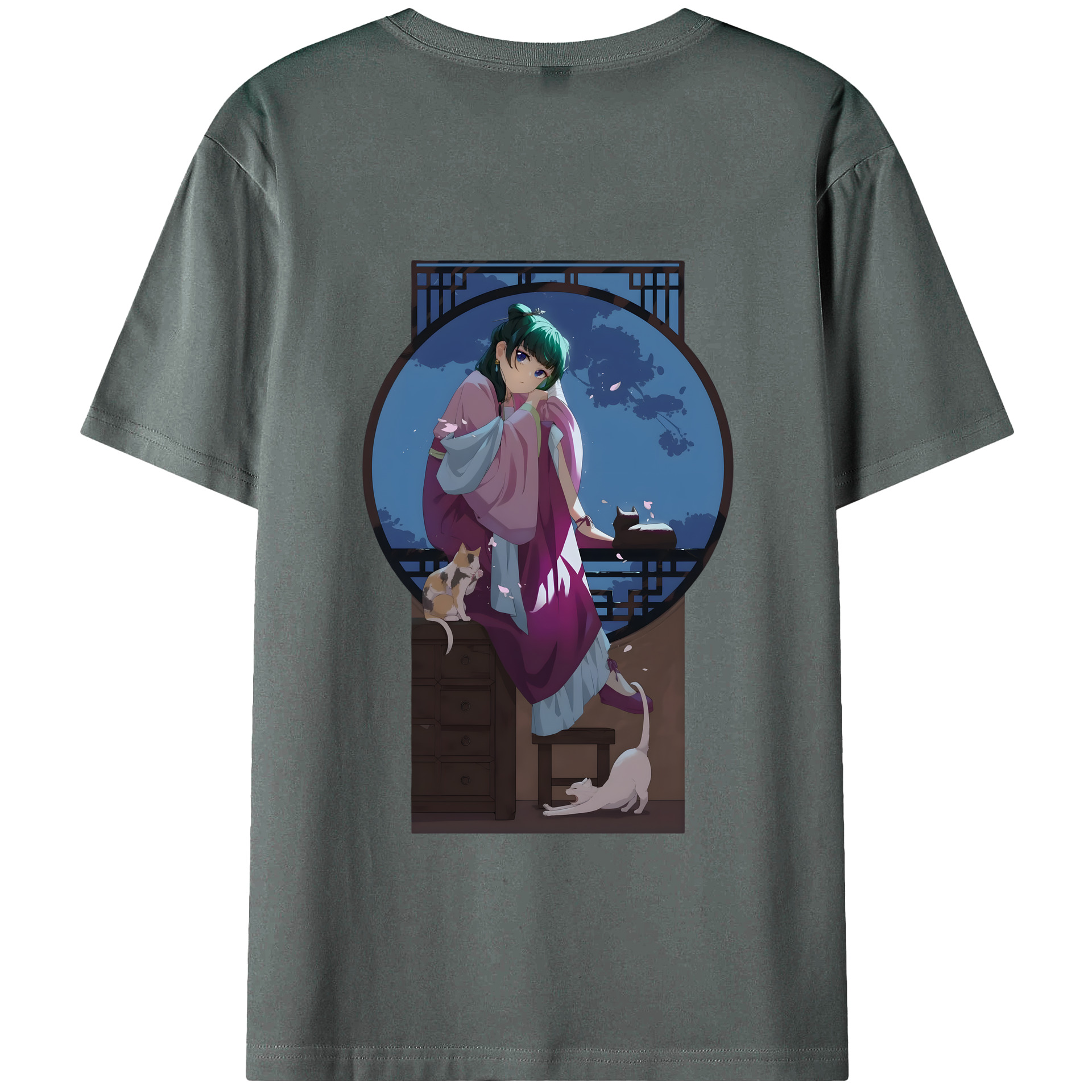 （画像用） 薬屋のひとりごと The Apothecary Diaries 綿100％半袖Tシャツ（背面プリント）